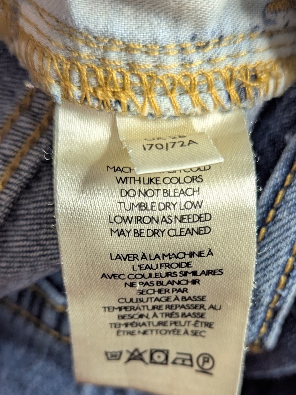 Anthropologie PILCRO Blue Wide Leg High Rise Denim Jeans Womens Size 28 - Picture 4 of 5